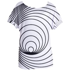 Spiral Eddy Route Symbol Bent Women s Oversized Tee by Nexatart