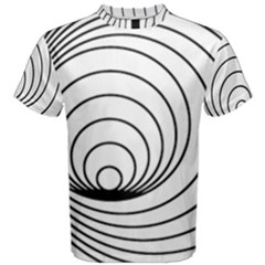 Spiral Eddy Route Symbol Bent Men s Cotton Tee by Nexatart