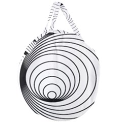 Spiral Eddy Route Symbol Bent Giant Round Zipper Tote by Nexatart