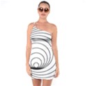 Spiral Eddy Route Symbol Bent One Soulder Bodycon Dress View1