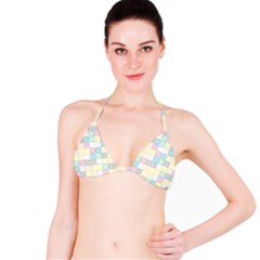 Background Abstract Pastels Square Bikini Top by Nexatart