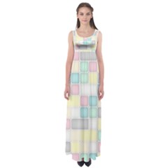 Background Abstract Pastels Square Empire Waist Maxi Dress by Nexatart