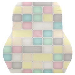 Background Abstract Pastels Square Car Seat Back Cushion 