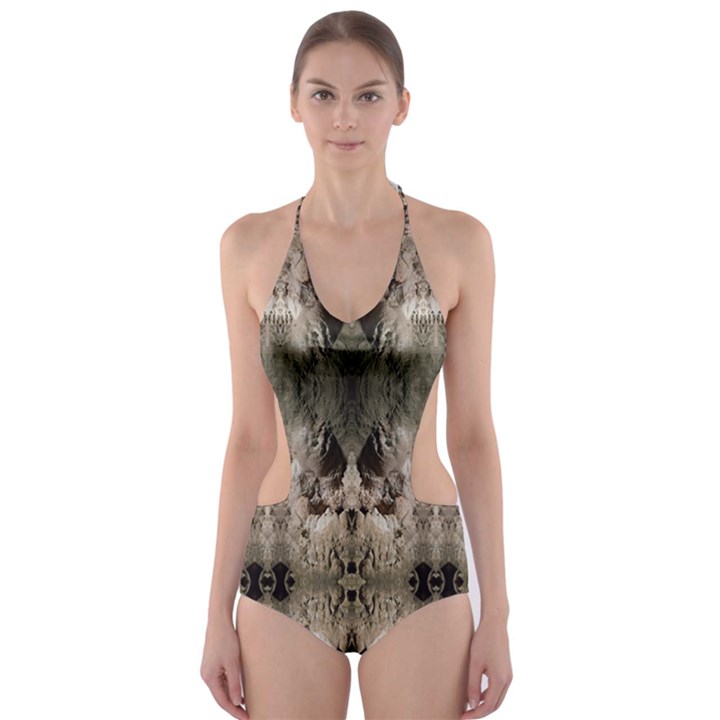 From The Ground Cut-Out One Piece Swimsuit