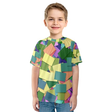 List Post It Note Memory Kids  Sport Mesh Tee by Nexatart