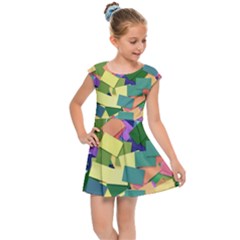 List Post It Note Memory Kids Cap Sleeve Dress by Nexatart