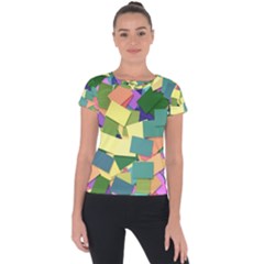 List Post It Note Memory Short Sleeve Sports Top  by Nexatart