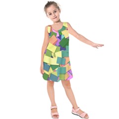 List Post It Note Memory Kids  Sleeveless Dress by Nexatart