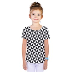 Triangle Pattern Simple Triangular Kids  One Piece Tee