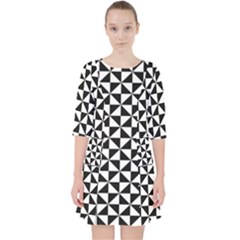 Triangle Pattern Simple Triangular Pocket Dress