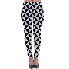 Triangle Pattern Simple Triangular Lightweight Velour Leggings