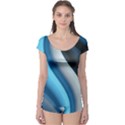 Abstract Pattern Lines Wave Boyleg Leotard  View1