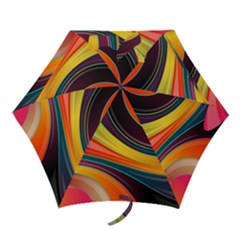 Abstract Colorful Background Wavy Mini Folding Umbrellas by Nexatart