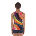 Abstract Colorful Background Wavy Sport Tank Top  View2