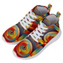 Background Colorful Abstract Women s Lightweight High Top Sneakers View2