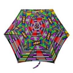 Art Vanishing Point Vortex 3d Mini Folding Umbrellas by Nexatart