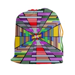 Art Vanishing Point Vortex 3d Drawstring Pouches (xxl) by Nexatart