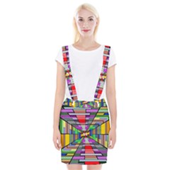 Art Vanishing Point Vortex 3d Braces Suspender Skirt by Nexatart