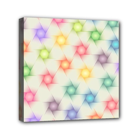 Polygon Geometric Background Star Mini Canvas 6  X 6  by Nexatart