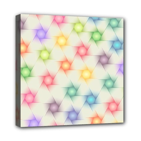 Polygon Geometric Background Star Mini Canvas 8  X 8  by Nexatart