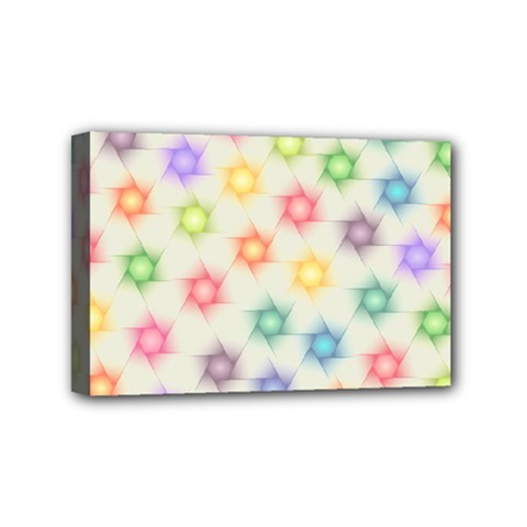 Polygon Geometric Background Star Mini Canvas 6  X 4  by Nexatart