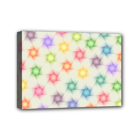 Polygon Geometric Background Star Mini Canvas 7  X 5  by Nexatart