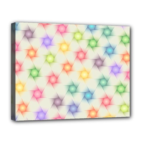 Polygon Geometric Background Star Canvas 14  X 11  by Nexatart