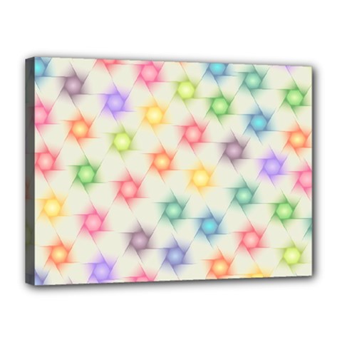 Polygon Geometric Background Star Canvas 16  X 12  by Nexatart