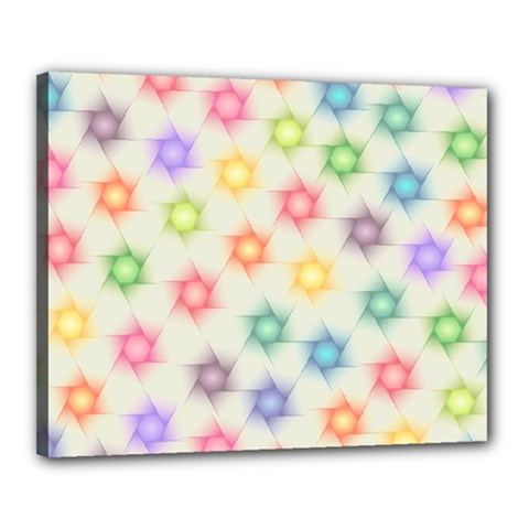 Polygon Geometric Background Star Canvas 20  X 16  by Nexatart