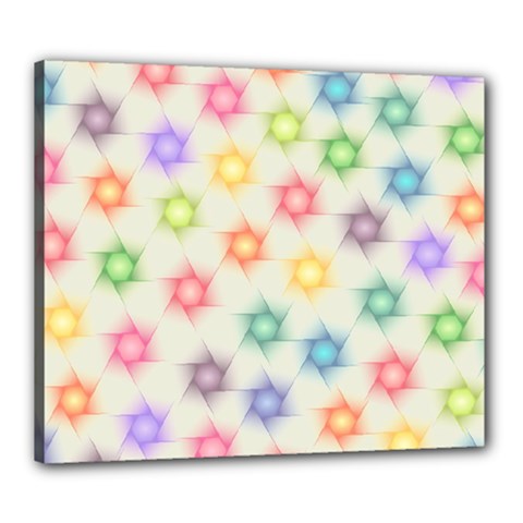 Polygon Geometric Background Star Canvas 24  X 20  by Nexatart