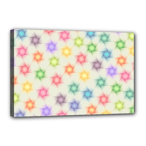 Polygon Geometric Background Star Canvas 18  X 12  by Nexatart