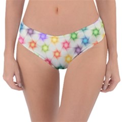 Polygon Geometric Background Star Reversible Classic Bikini Bottoms by Nexatart