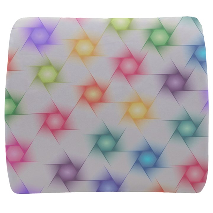 Polygon Geometric Background Star Back Support Cushion