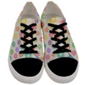 Polygon Geometric Background Star Men s Low Top Canvas Sneakers View1