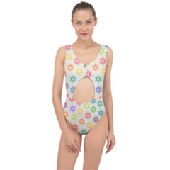 Polygon Geometric Background Star Center Cut Out Swimsuit by Nexatart