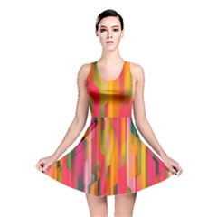 Background Abstract Colorful Reversible Skater Dress by Nexatart