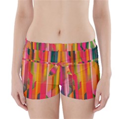 Background Abstract Colorful Boyleg Bikini Wrap Bottoms by Nexatart