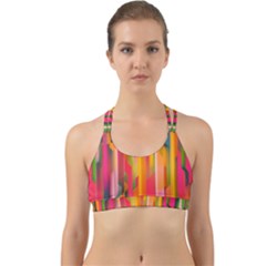 Background Abstract Colorful Back Web Sports Bra by Nexatart