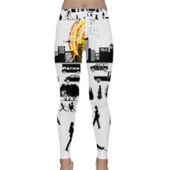 Good Morning, City Classic Yoga Leggings by FunnyCow