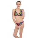 Background Colorful Abstract Circle Classic Banded Bikini Set  View1