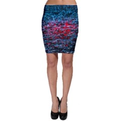 Water Color Red Bodycon Skirt by FunnyCow