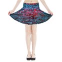 Water Color Red Mini Flare Skirt View3