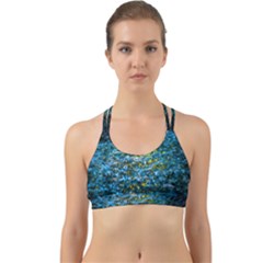 Water Color Yellow Back Web Sports Bra