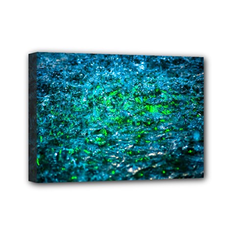 Water Color Green Mini Canvas 7  X 5  by FunnyCow