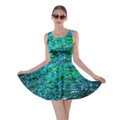 Water Color Green Skater Dress by FunnyCow