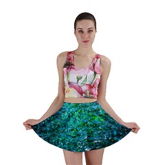 Water Color Green Mini Skirt by FunnyCow