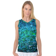 Water Color Green Women s Basketball Tank Top by FunnyCow