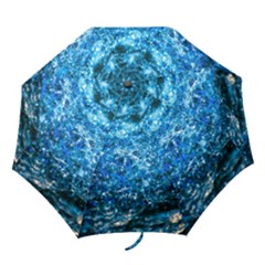 Water Color Blue Folding Umbrellas by FunnyCow