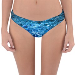 Water Color Blue Reversible Hipster Bikini Bottoms by FunnyCow