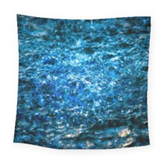 Water Color Blue Square Tapestry (large) by FunnyCow